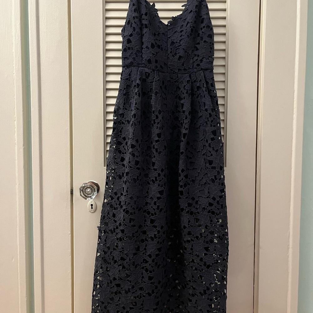 ASTR The Label Navy Floral Maxi Dress